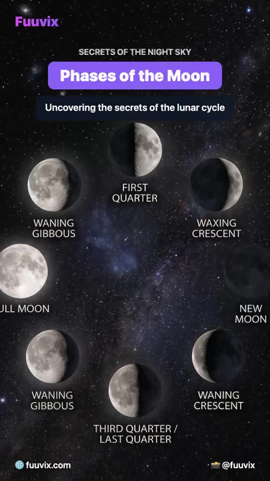 Video lesson: Phases of the Moon Explained! 🌕🌖🌗🌘 | Lunar Cycle for Kids